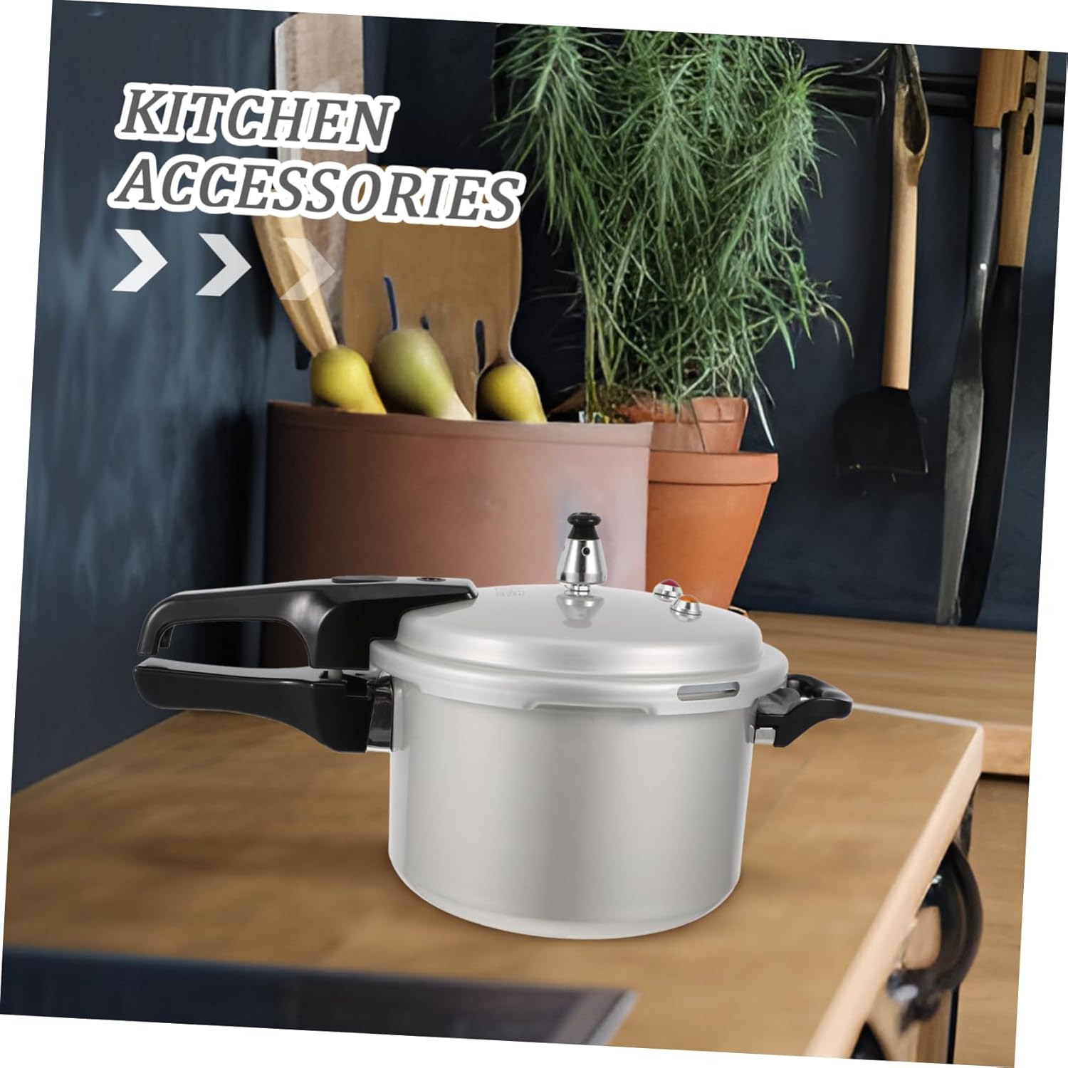 PRETYZOOM 20CM Stovetop Pressure Cooker for Gas and Induction Aluminum Alloy High Pressure Cooking Pot for Home Use