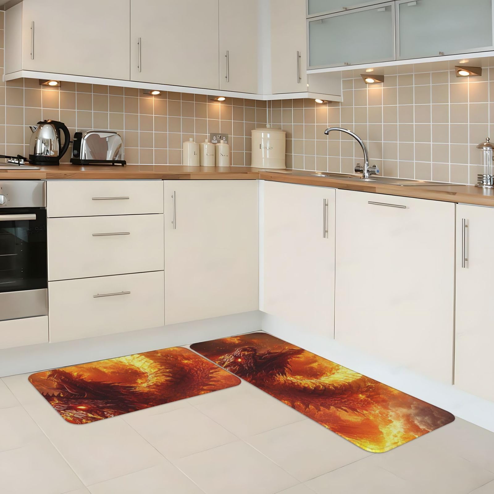 Tapetes de cocina impermeables y alfombras antifatiga para escritorio de pie