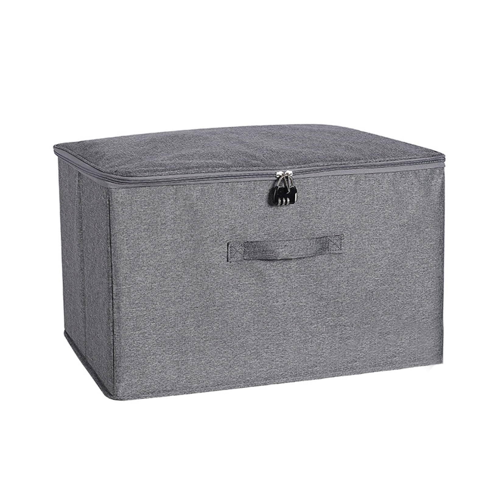 Tsophreniq Space Efficient Locking Storage Container Removable Soft Lid Sturdy PP Materials for Dormitory Moving Supplies Lockable Storage Organizers