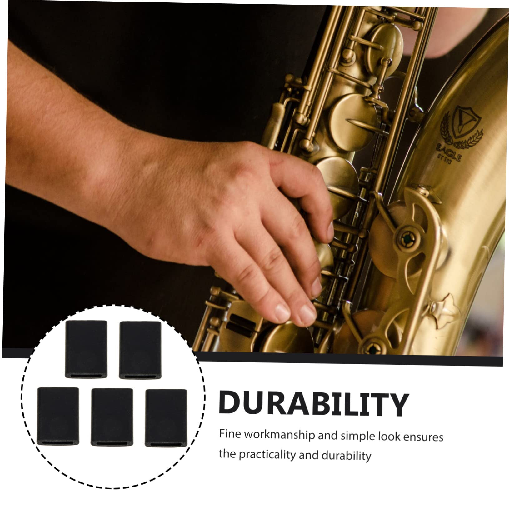 VICASKY 25stücke Saxophon Fingerunterstützung Daumenauflagen Für Besseren Spielkomfort Praktisches Zubehör Für Saxophonisten Stabil Langlebig Und Bequem