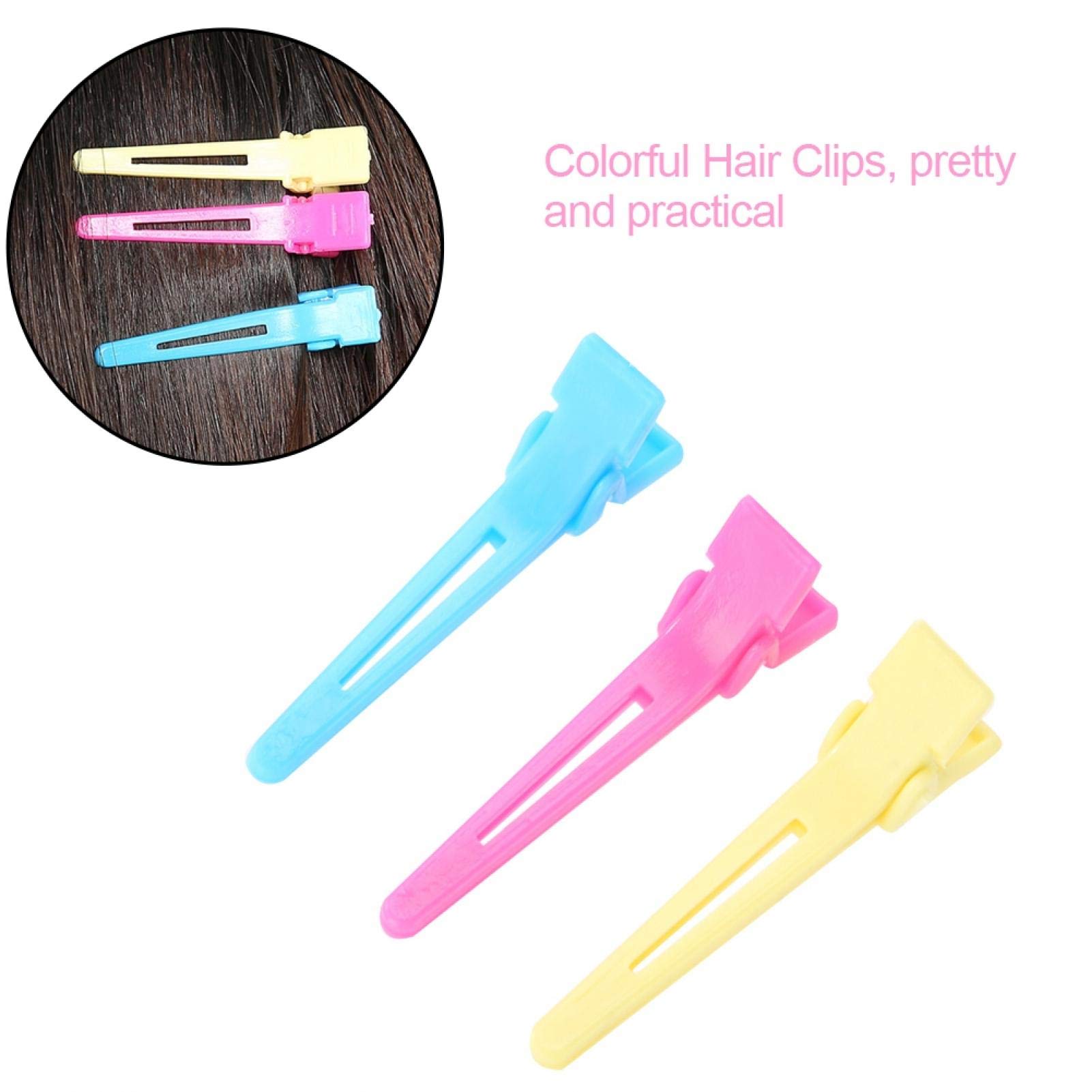 60pcs Perms Hair Clips, Hair Barrette, Hairdressing Clamps, With Good Tension to Ensure Firm Grip Professional Perms Tools Suitable For Hair Salons Homes And Other Places 3 Color 4