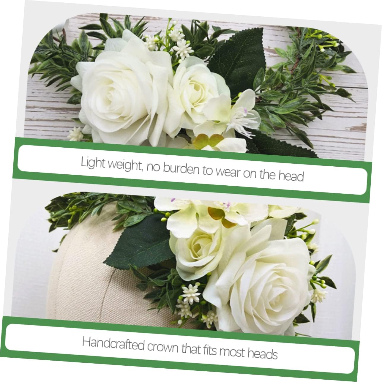 Brautkranz, Damen-Haarschmuck, Mädchen-Stirnbänder, Blumen-Stirnbänder for Damen, Stirnbänder for Mädchen, Blumen-Tiara, Hochzeit, Blumen-Haarkranz, Braut-Haarschmuck, Blumenkronen/84/637