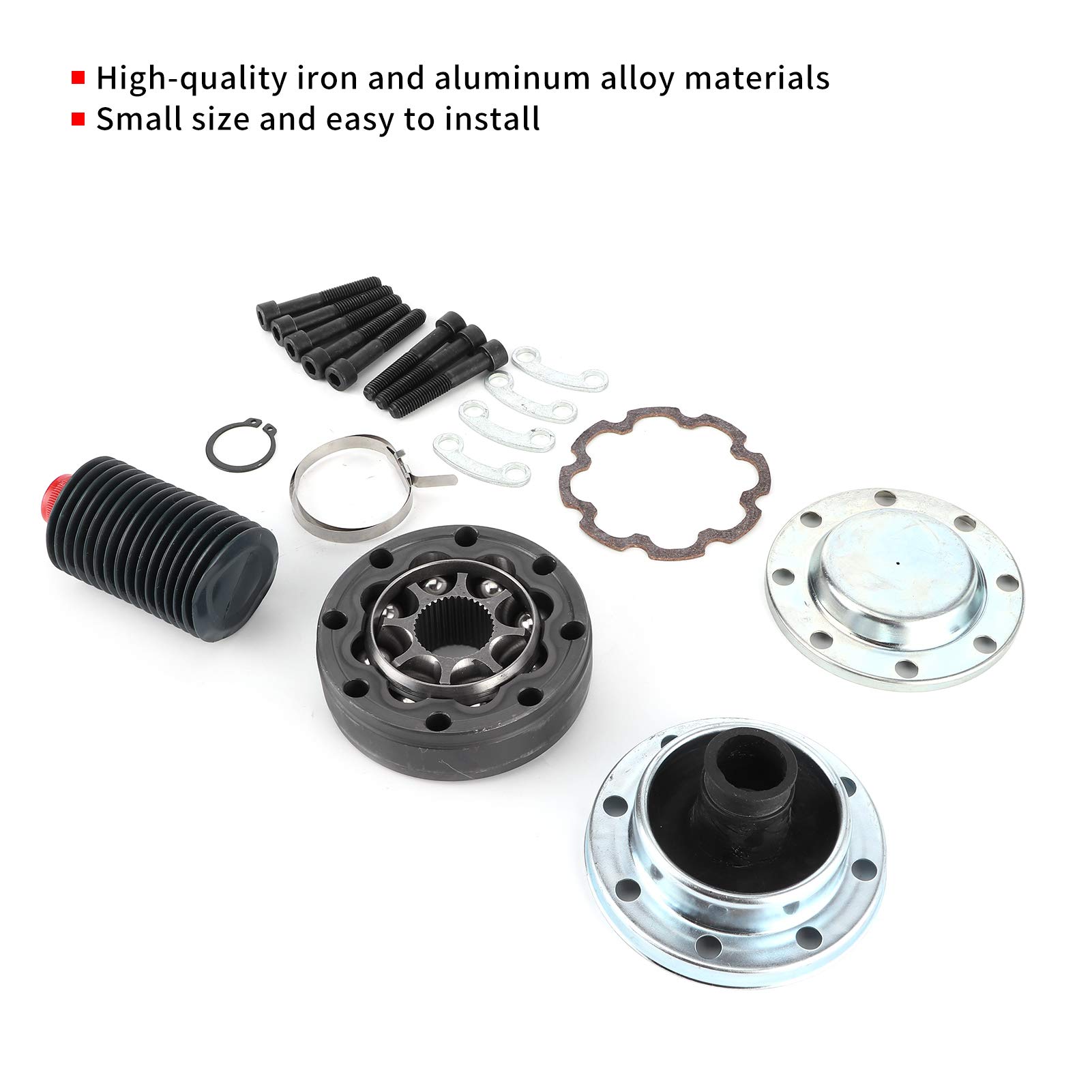 Giunto omocinetico dell'albero di trasmissione, Kit giunto omocinetico albero di trasmissione Qiilu 932-306 Testa albero elica adatta per JK Wrangler 2007-2018