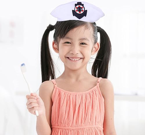 Miniatura 8 de FRCOLOR Sombrero de marinero (4 piezas)  Sombreros de capitán de yate de marinero, trajes de cosplay, Halloween, carnaval, suministros de fiesta,