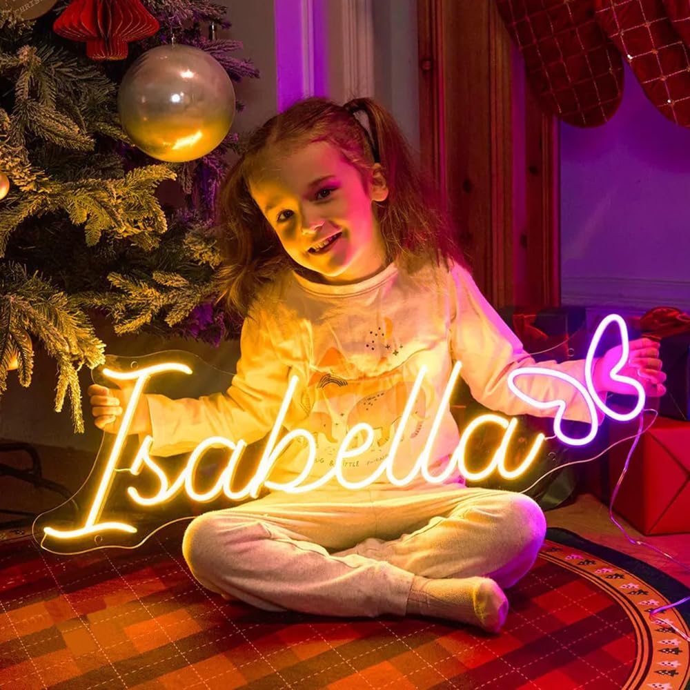 Custom Neon Sign Personalized Led Neon Signs for Wall Decor Bedroom Birthday Party Decor Bar Business Sign Dimmable Customize Neon Light Sign Customizable Neon Name Sign Christmas Kids Gifts — image 1