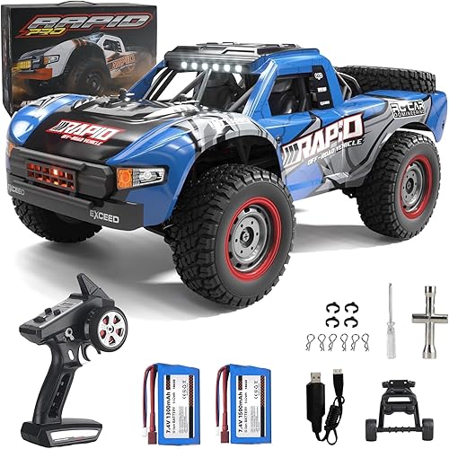 Autos RC a escala 116 de 50 KMH 4WD Auto de control remoto de alta velocidad para adultos y niños de 2.4 GHz, todo terreno, Buggy Off-Road Drift RC