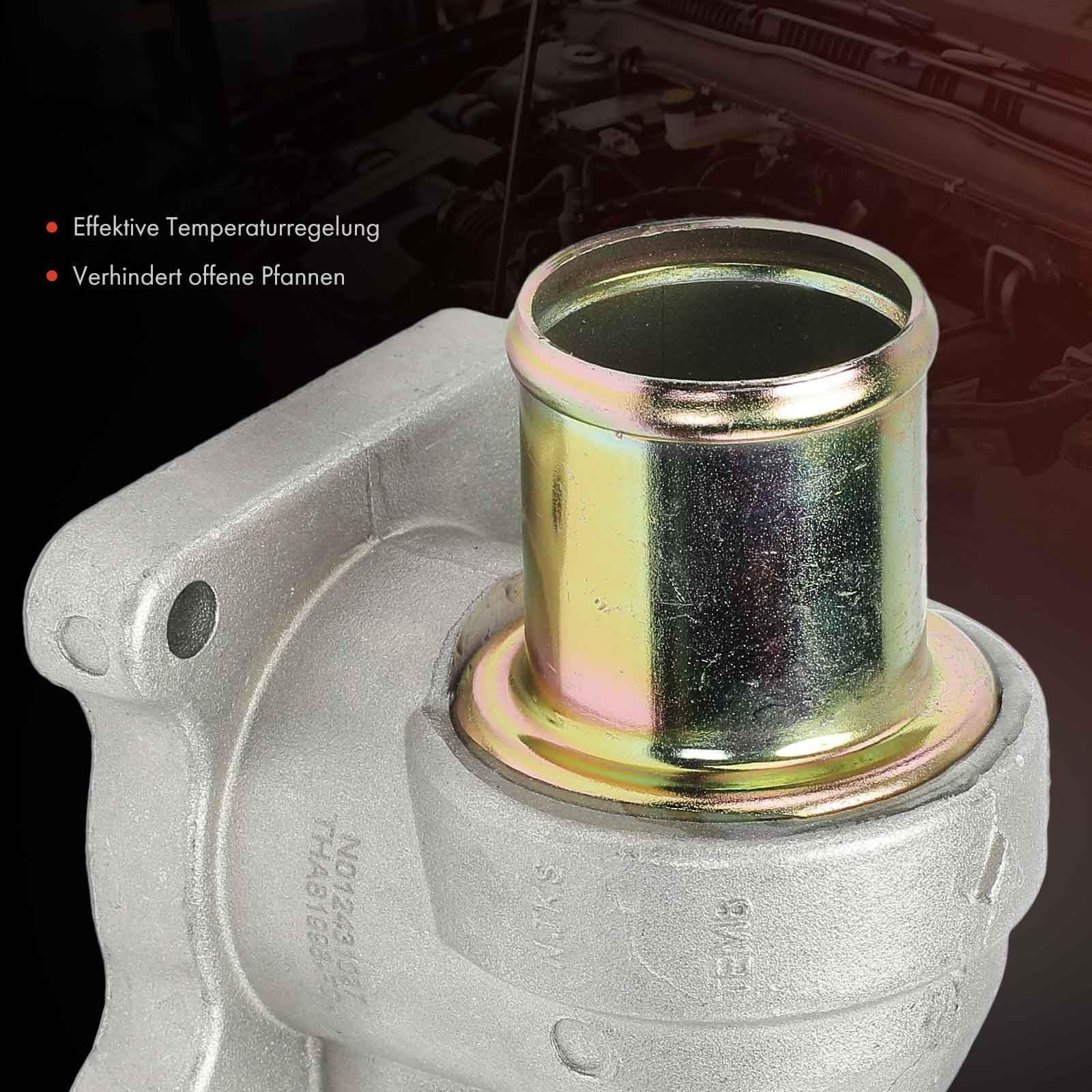 Frankberg Termostato del liquido di raffreddamento 105°C con anello di | Compatibile con: Aveo/Kalos Hatchback T250 T255, Aveo Hatchback T300, Astra J Berlina, Cruze Hatchback J305, Astra J P10