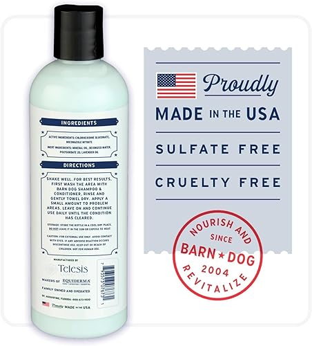 Miniatura 7 de Equiderma Barn Dog Skin Lotion, solución tópica para problemas de piel, suministros de aseo para perros, 16 onzas