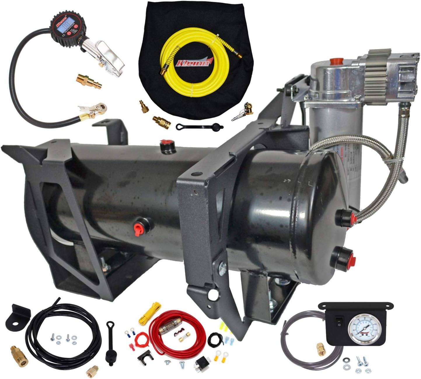 Kleinn Air Horns Direct Fit Train Horn and Onboard Air System for 2007-2019 GM 2500HD & 3500HD (GMHD-734)