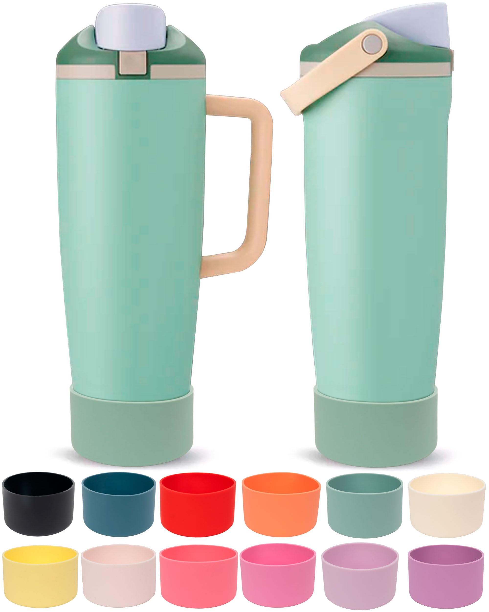 Kaitiaki Silicone Boot for Owala 30oz & 40oz FreeSip Sway Bottles & Tumblers - Non-Slip, Scratch-Resistant, Stability Enhancer, Available in 12 Colors