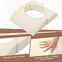 Vista 7 de HOMBYS Almohada BBL de Tamaño Ajustable Después de la Cirugía para Dormir, Almohada de Espuma de Alta Densidad para Glúteos, Almohada Brasileña