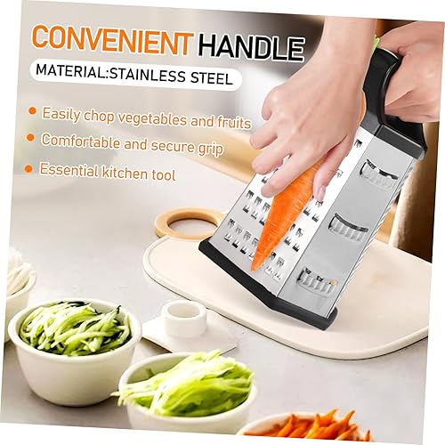 Miniatura 3 de TIDTALEO Rallador de patatas de queso operado a mano Rallador de caja de 6 lados Trituradora de verduras para uso en cocina