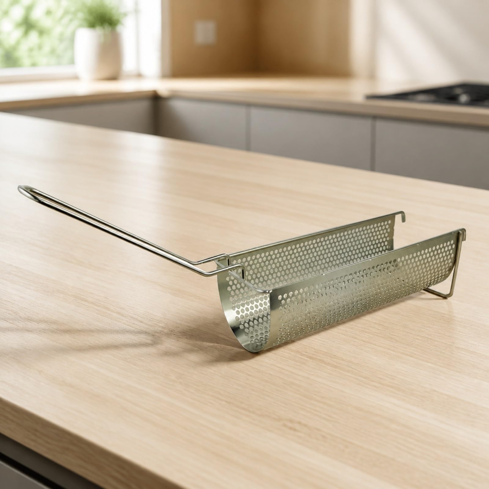 Cesta Malla Reutilizable | Resistente, Cesta Freír, Multifuncional, para Cocina, Estilo B