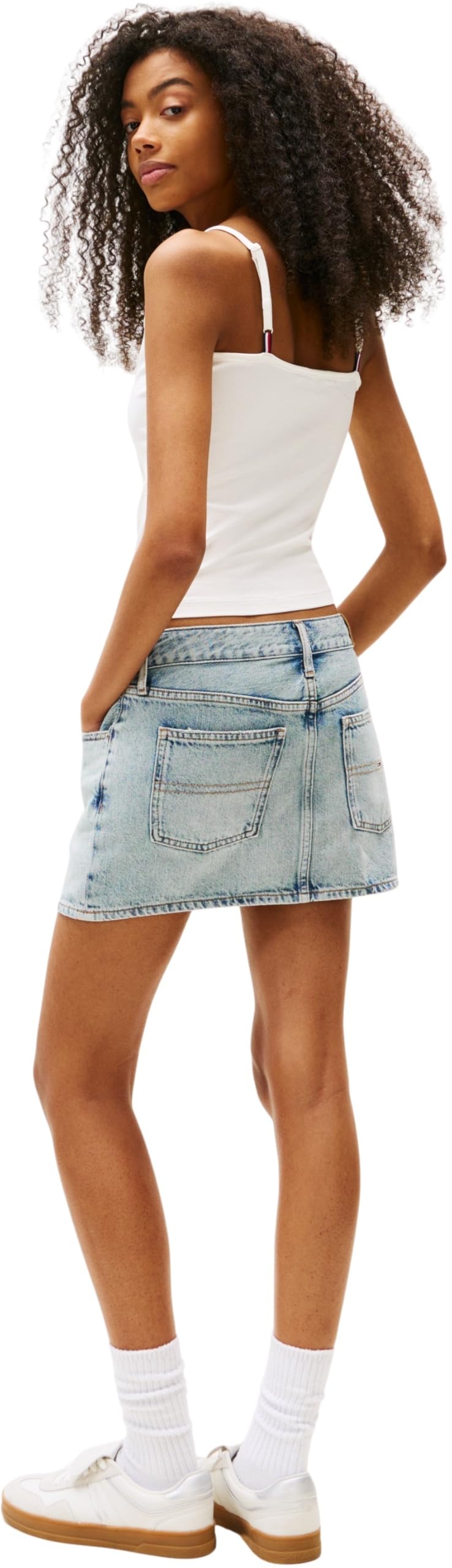 Tommy Jeans Damen Top Essential Strap mit Spaghettiträgern, Weiß (Ecru), XS – Ansicht 2