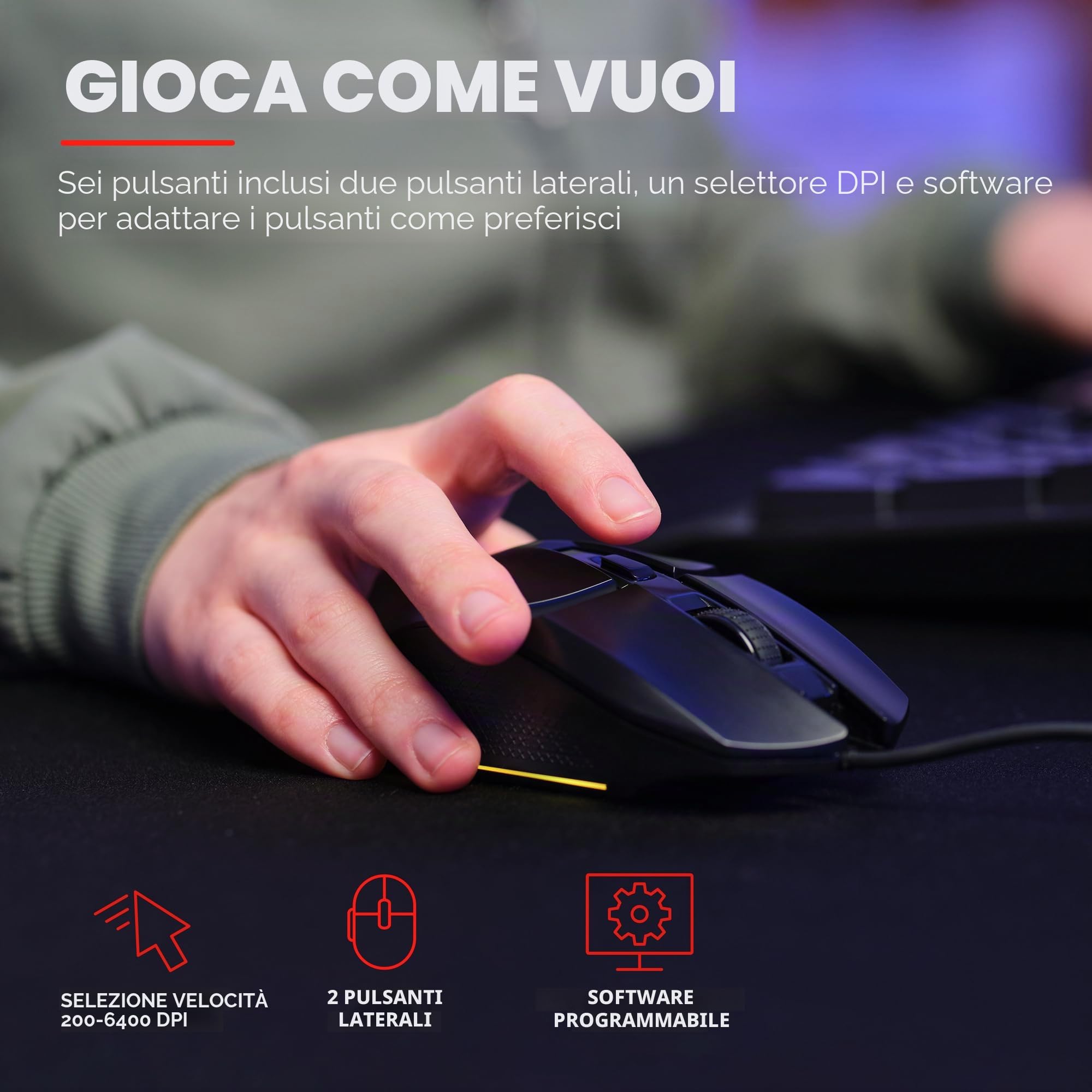 Trust Gaming GXT 792 Quadrox - Pacchetto da gioco 4 in 1 QWERTY NL Layout