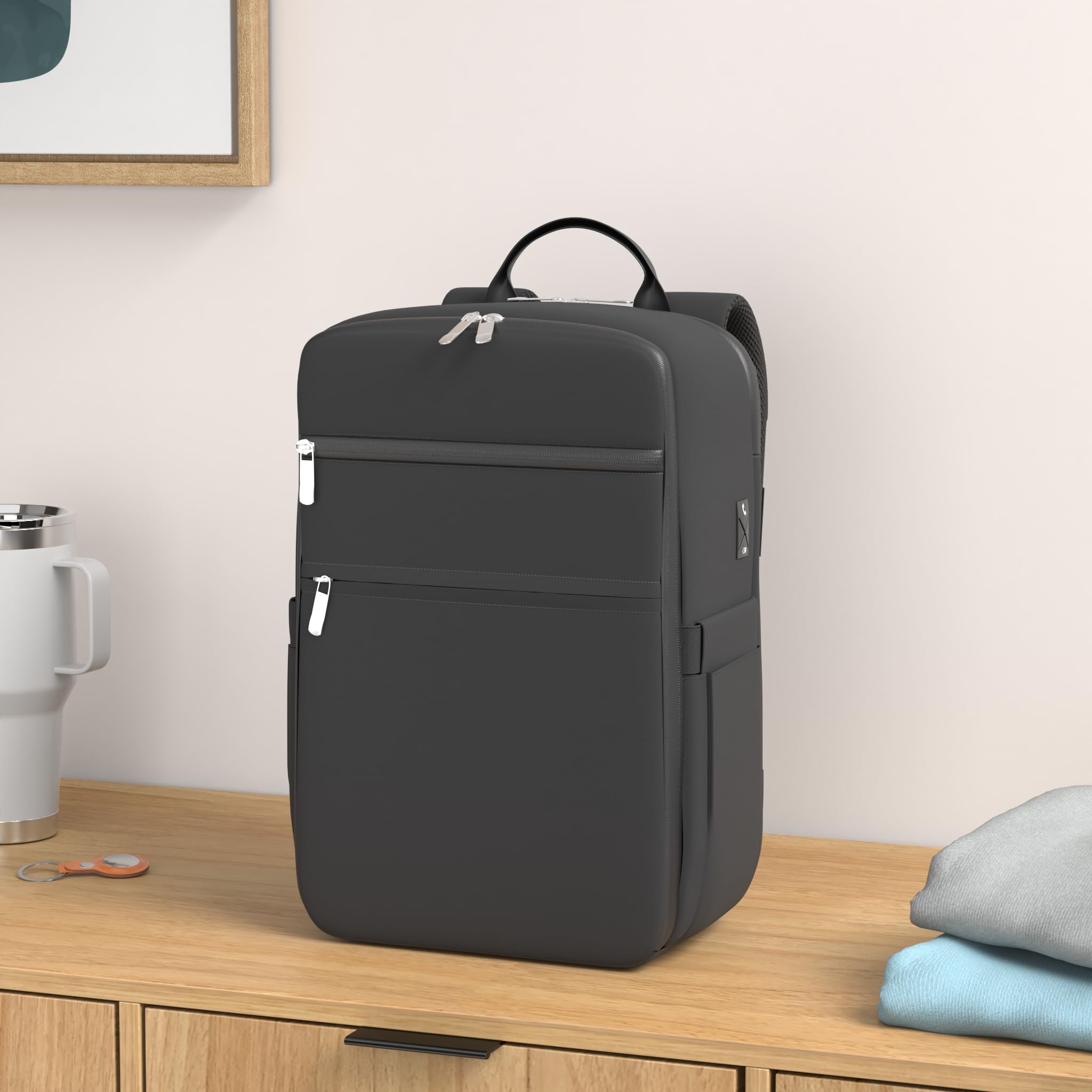 RuoSien per Zaino Ryanair 40x20x25, Zaino Bagaglio a Mano 40x20x25 per Ryanair,zaino da viaggio aereo bagaglio a mano zaino aereo per Ryanair e Altri Aerei Con Tasca Antifurto