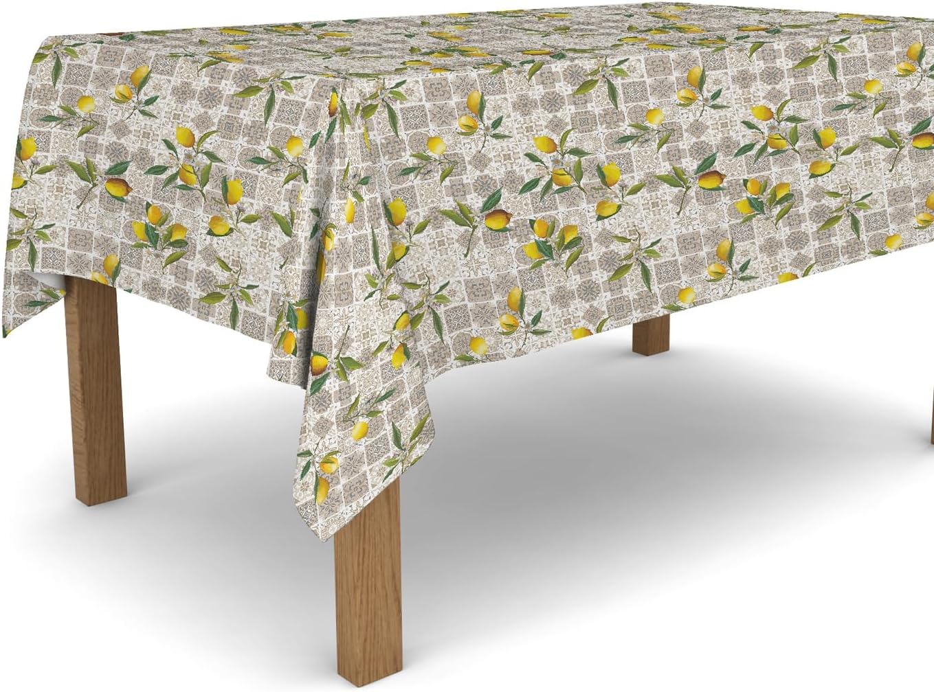 Mantel Mesa Rectangular Limón, Manteles Antimanchas Limón, 3D Impresión Mantel Impermeable Lavable para Cocina Salón Comedor, 140x300 cm Q/P3730