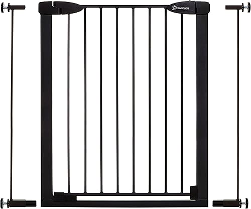 Dreambaby Boston - Puerta extra alta de cierre automático con indicador de comprobación Ezy - Negro