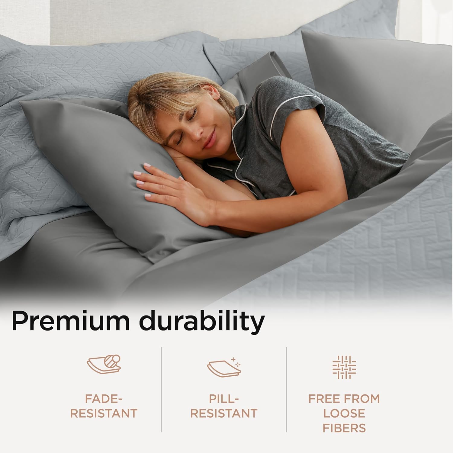 Threadmill Twin Sheet Set |656 Thread Count 100% Supima Cotton Sheets for Twin Mattress | Solid Sateen Twin Bed Sheets Set with 16” Deep Pocket | Soft Breathable 3-Piece Cooling Sheet Set | Dark Grey