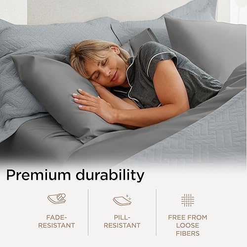 Miniatura 4 de Threadmill American Supima - Juego de sábanas de lujo de 656 hilos de 4 piezas para colchón tamaño King, sábanas de calidad de hotel de 5 estrellas