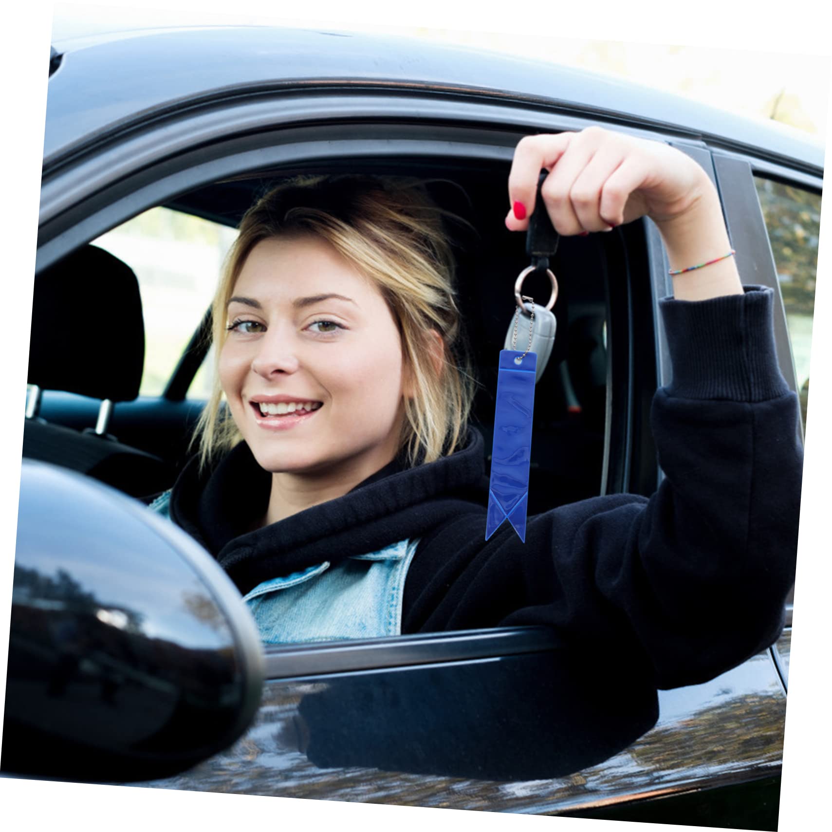 BESPORTBLE 60 STK Reflex iger Anhänger Schlüsselanhänger für Herren Auto-Schlüsselanhänger für rückstrahler anhänger Leuchtend Auto Zubehör PVC