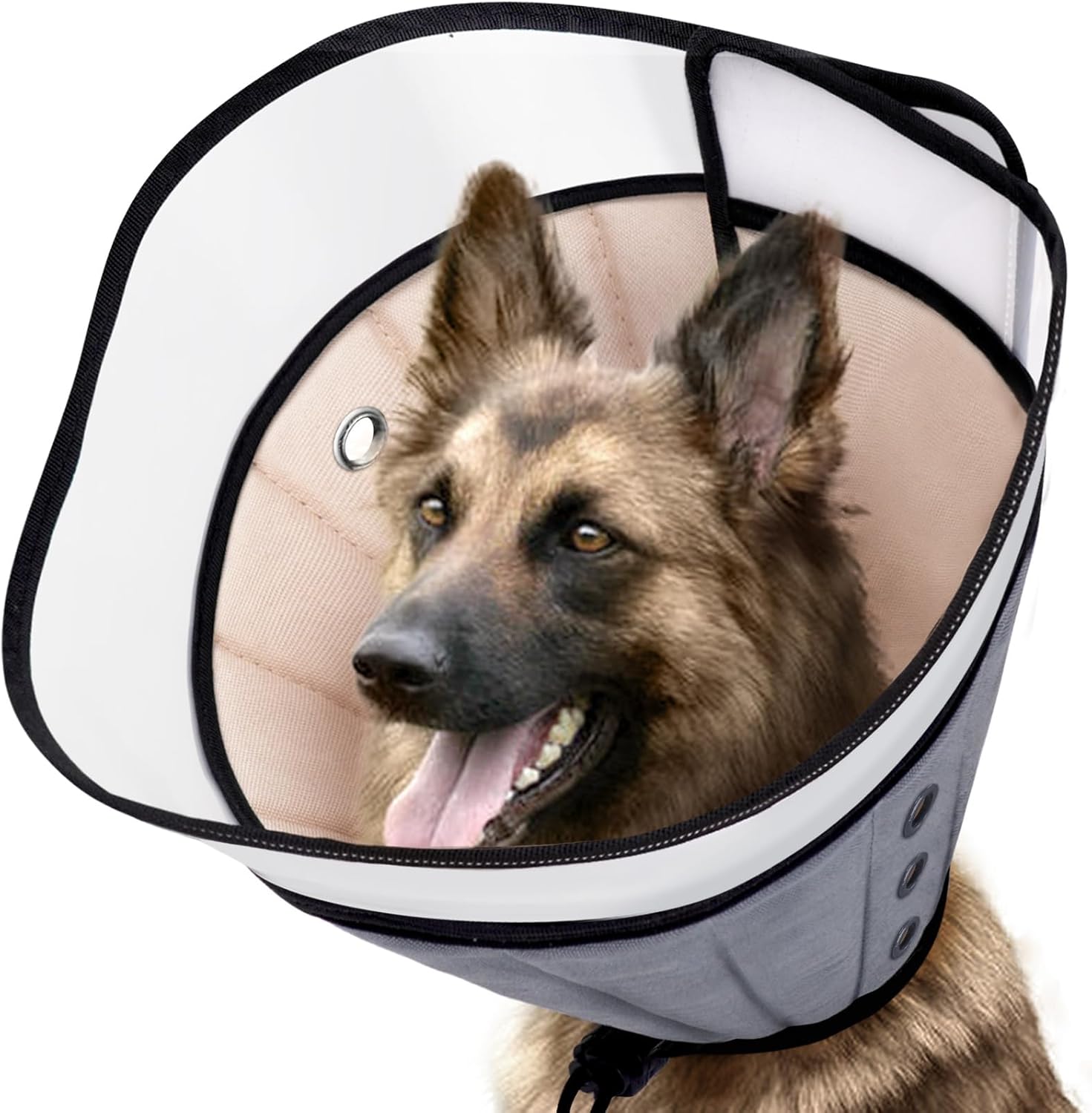 Tarovvoo Dog Cone for Dogs After Surgery, Deeper Soft Dog Cone for Large Medium