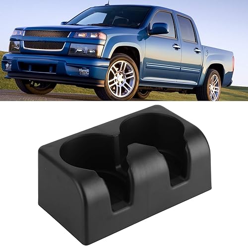 Miniatura 2 de Acouto Soporte para taza de asiento de banco, inserto de portavasos doble, almacenamiento de bebidas, apto para 2004-2012, negro