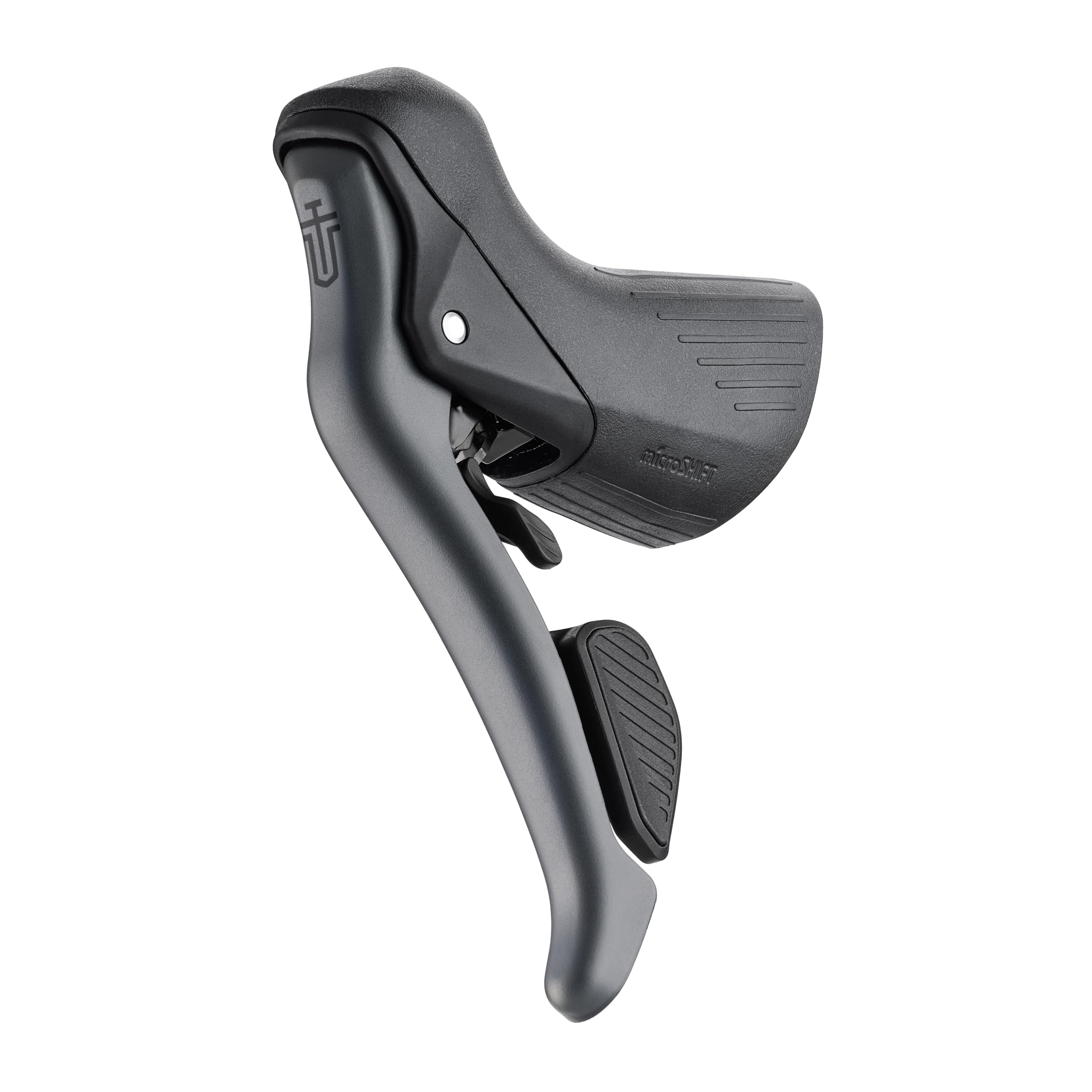 Manette Microshift Sword V2 gauche pour changer de vitesse avec fluidité sur les pistes gravel.