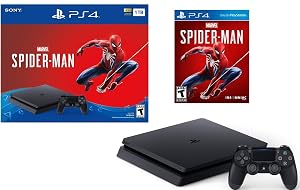 Newest Released Sony Playstation 4 1TB Marvels Spider-Man Bundle Playstation 4 1TB Jet Black Console Marvels Spider-Man DUALSHOCK