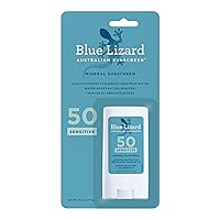 Vista 1 de BLUE LIZARD Protector Solar Mineral Sensible en Barra con Óxido de Zinc, SPF 50+, Resistente al Agua, Protección UVA UVB, Fácil de Aplicar, Sin