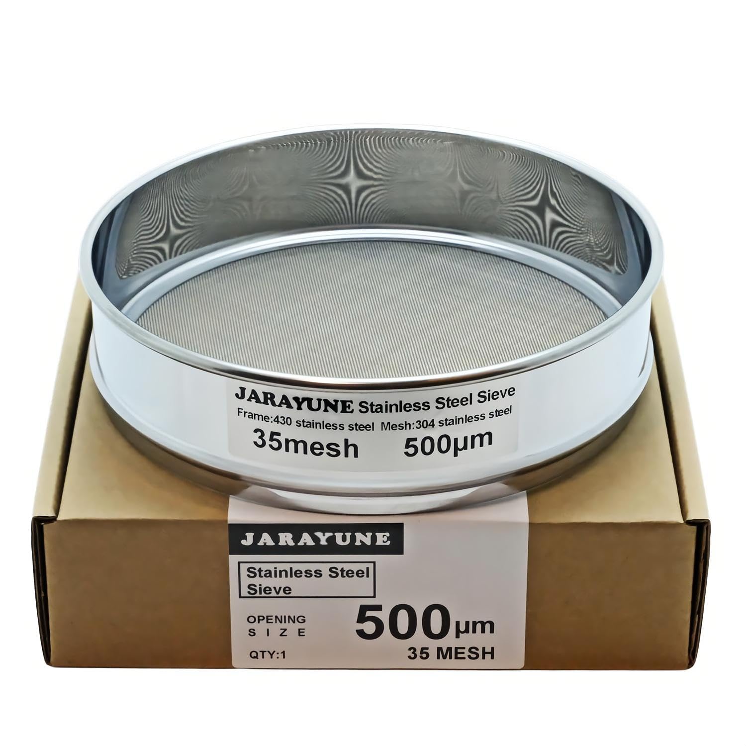 Stainless Steel Lab Sieve - 8 Inch Mesh Sifter -15