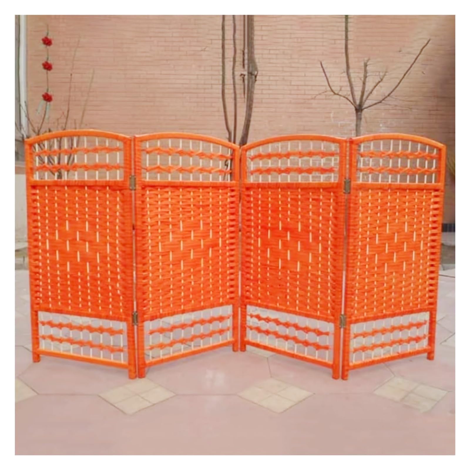 SXSCARKX Room Divider, Freestanding Folding Weave Privacy Screen, Separation Partition Wall For Living Lightweight and Foldable