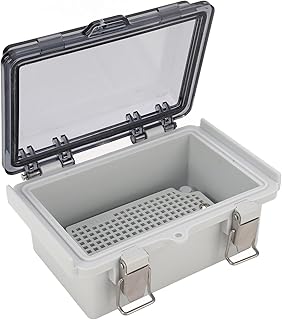 Waterproof Electrical Junction Box, IP67 Waterproof Outdoor Project Box Electrical Enclosure with Transparent Cover, Clear Hinged Cover Stainless Steel Latch