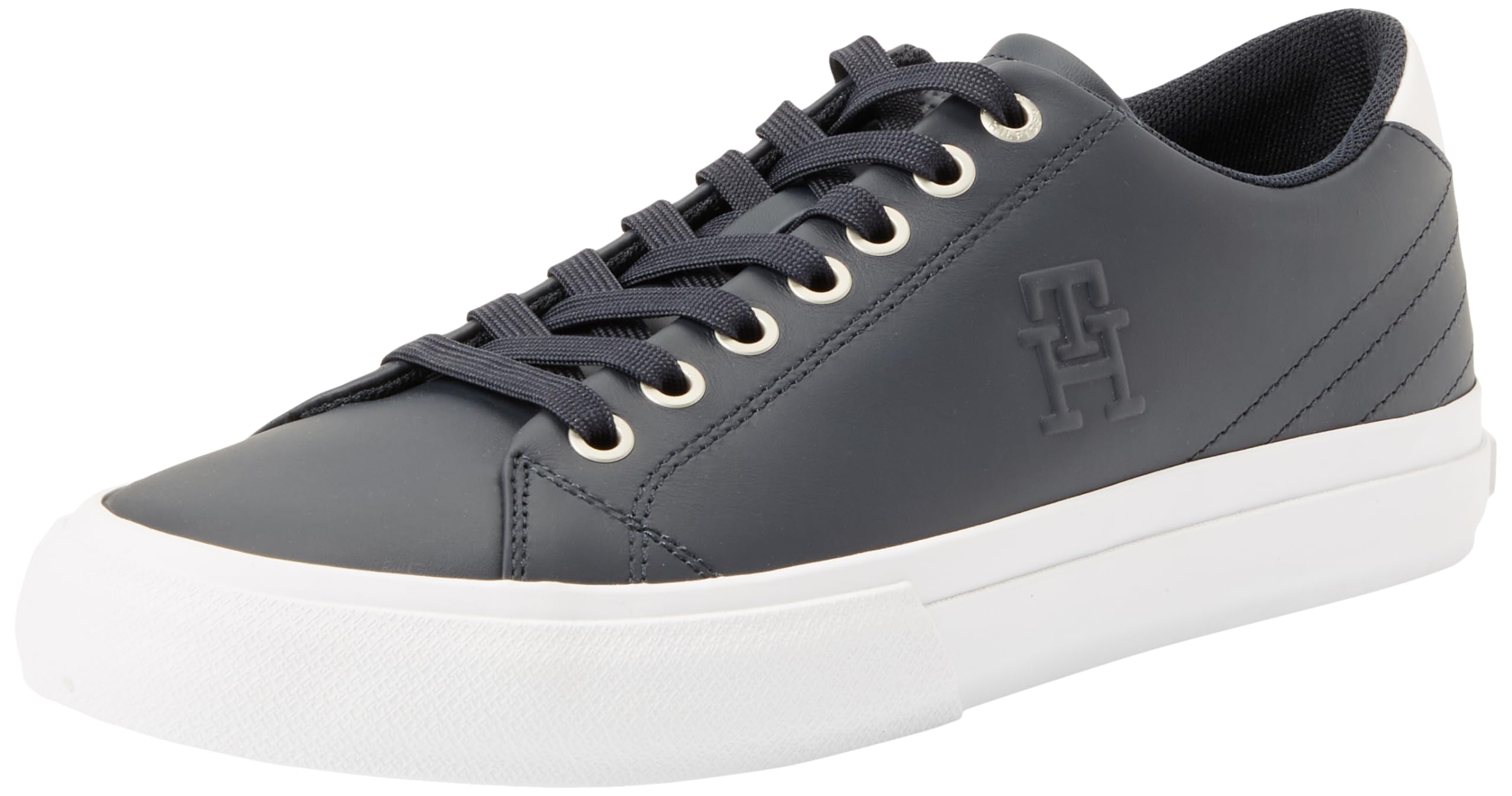 Tommy Hilfiger Zapatillas Sneaker para Hombre, Blanco (White), 45