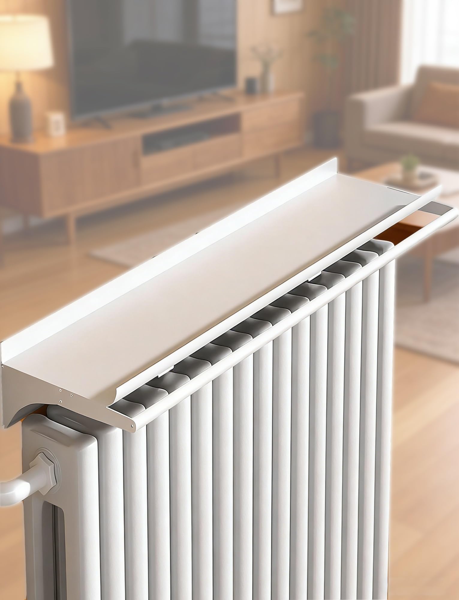 Étagère murale pour radiateur de 20,3 cm sans perçage pour salon