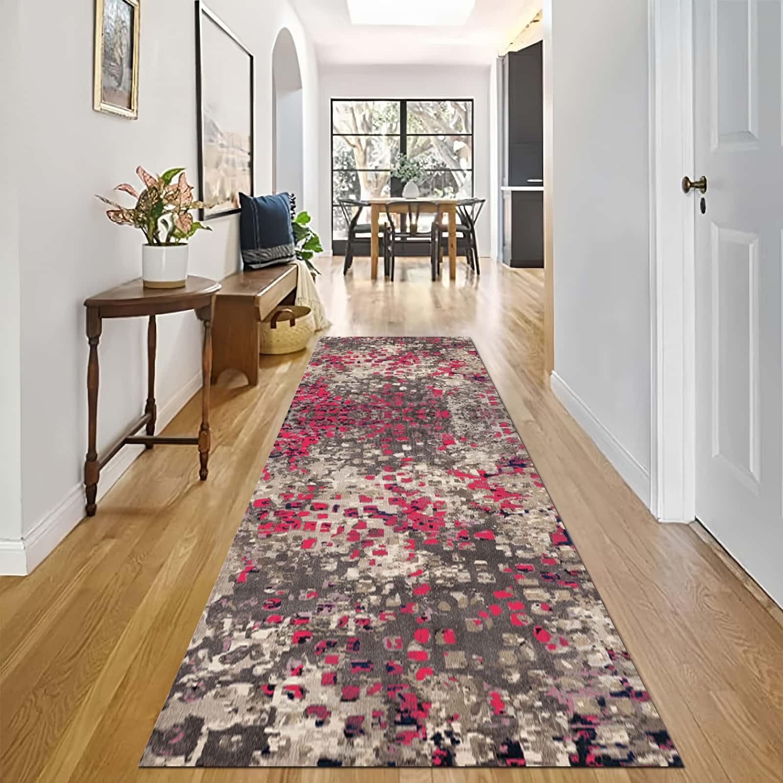 Tapis et coureurs moquettes lavables pour grands couloirs sombres