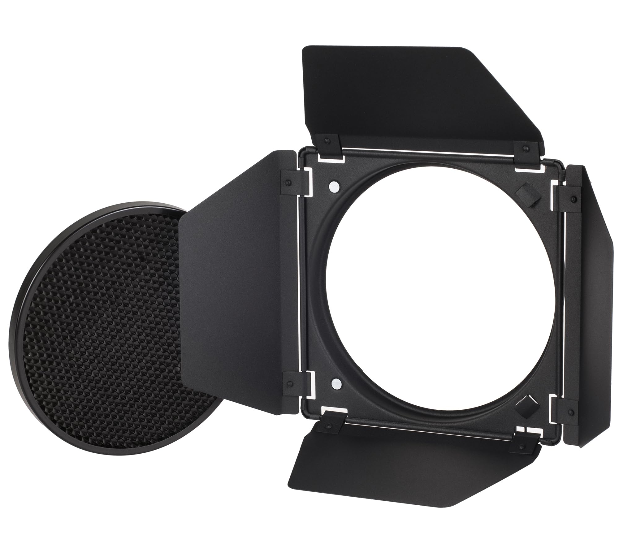ayex Set di alette schermate da studio, grande porta barn con inserto a nido d'ape e filtri a colori