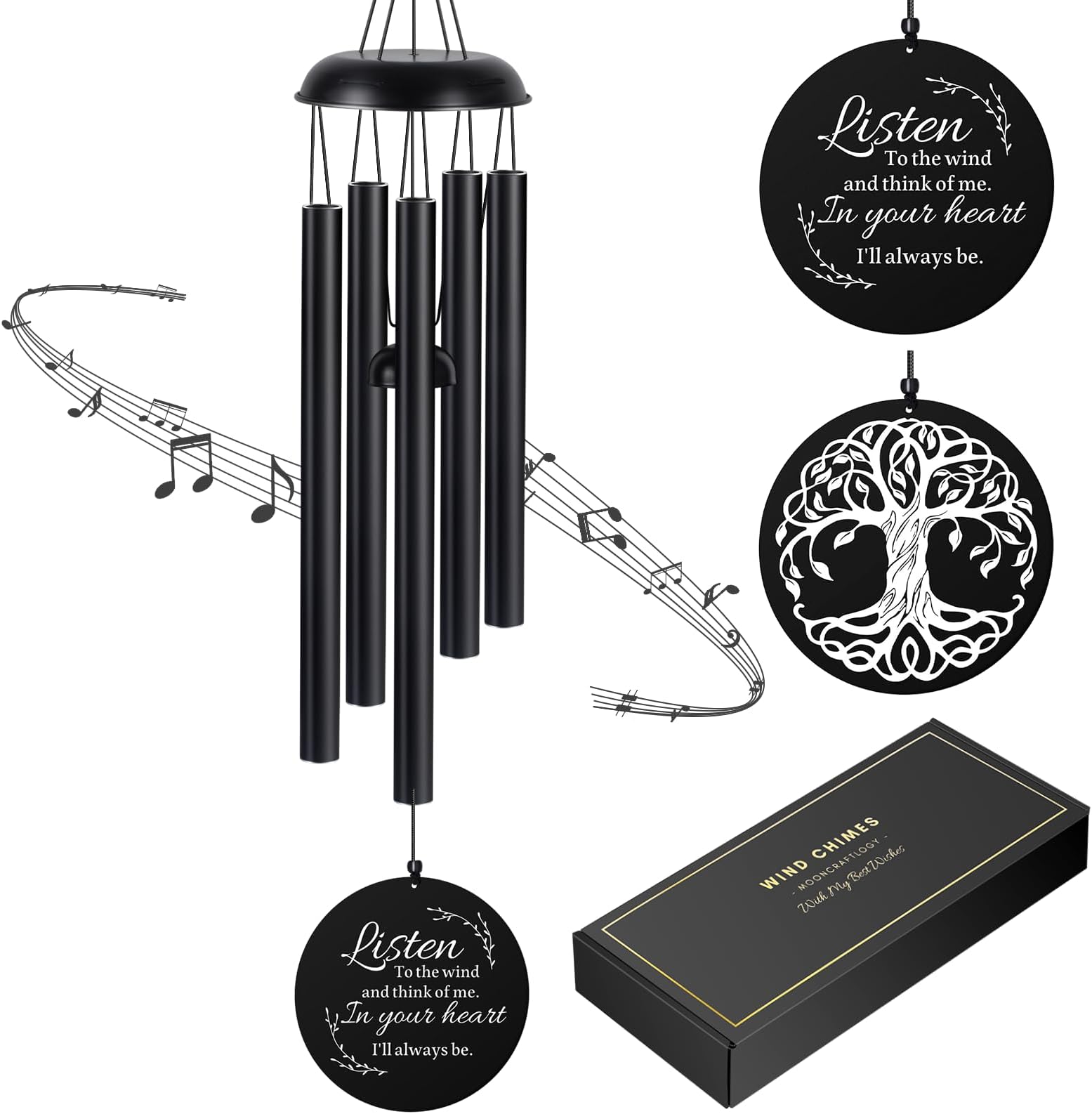 Memorial Wind Chimes Sympathy Remembrance Gifts Loss Loved One