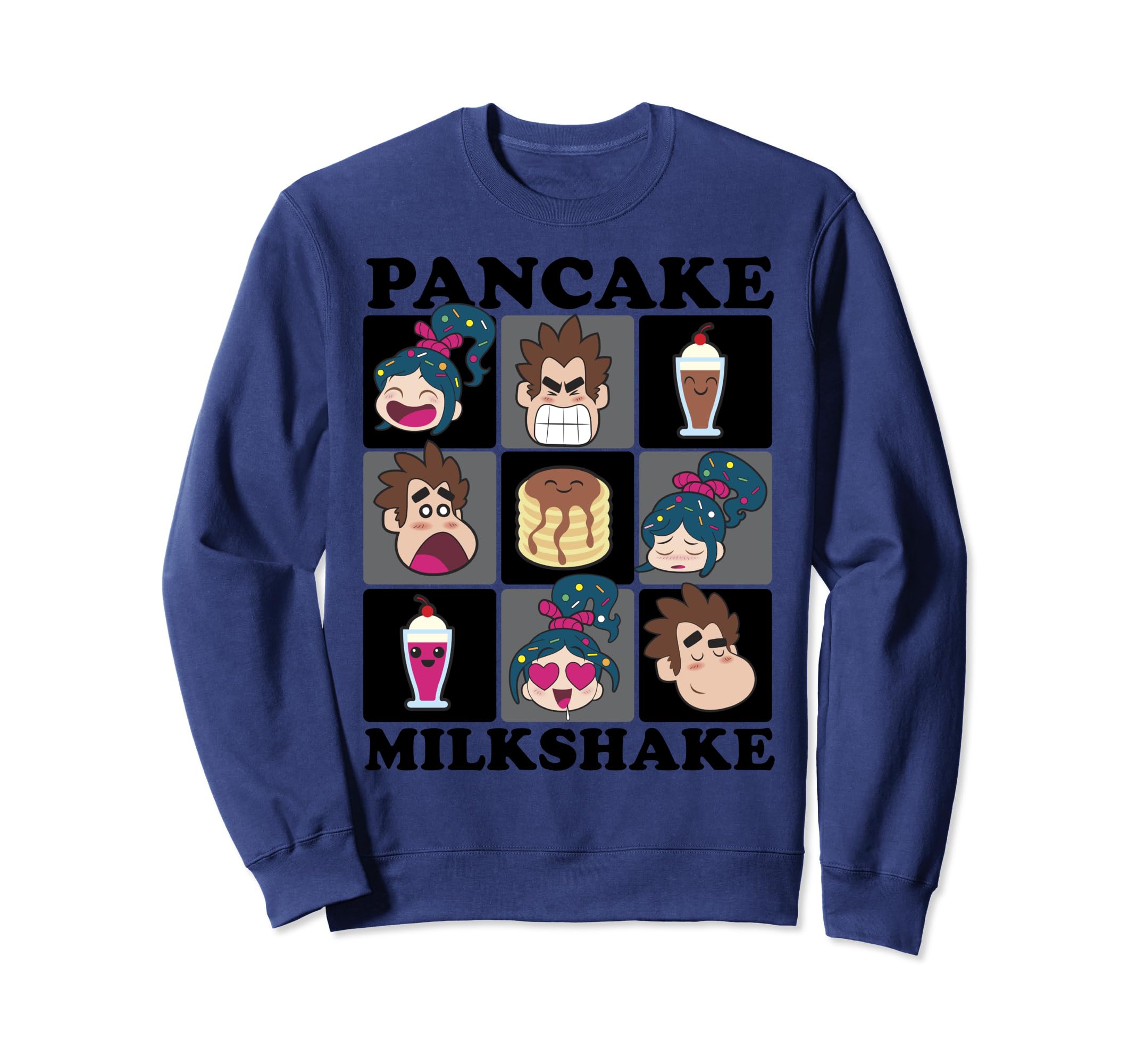 Sweat Disney Ralph 2 pull col rond coton imprimé graphisme nostalgique
