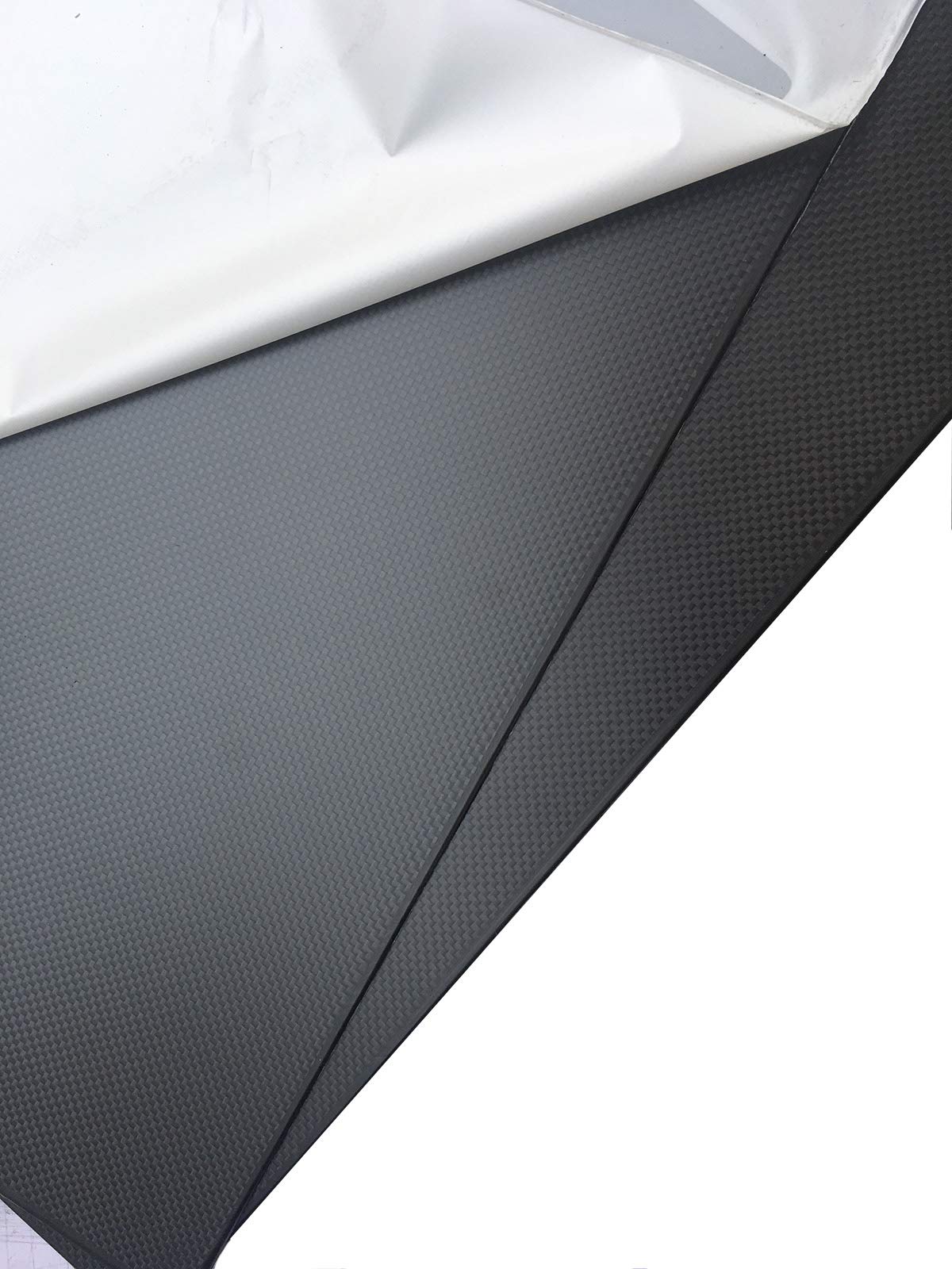 Pannello in Fibra di Carbonio100% 3k per CNC UAV Rc (Plain Weave, Finitura Opaca)-450mmx500mmx Thick1.5mm