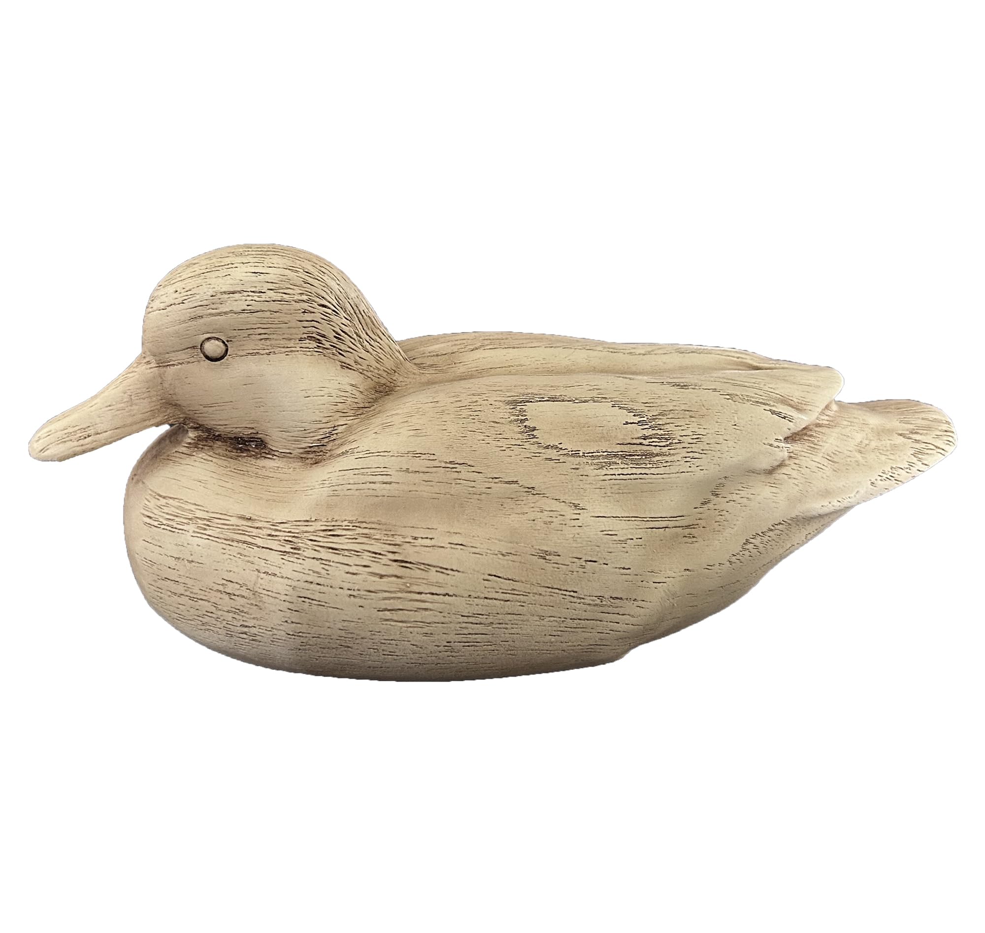 Hymmah Duck Home Decor Statue Rustic Home Decorations for Living Room, Boho Sculpture Resin Animal Collectible Figurines for Indoor Decor (Beige) Product Image 1