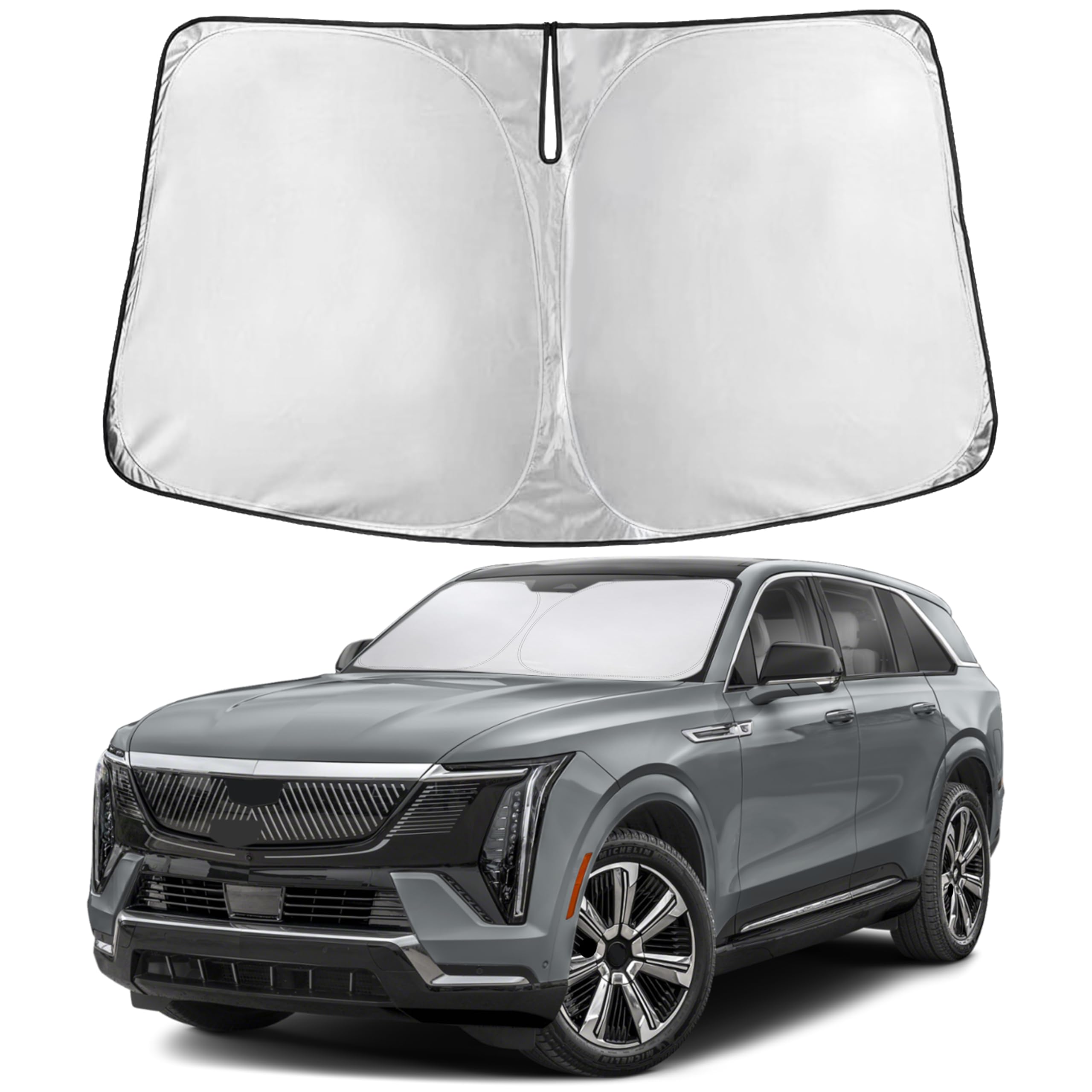 EcoNour Windshield Sunshade Compatible for Cadillac Escalade 2021-2025 2026