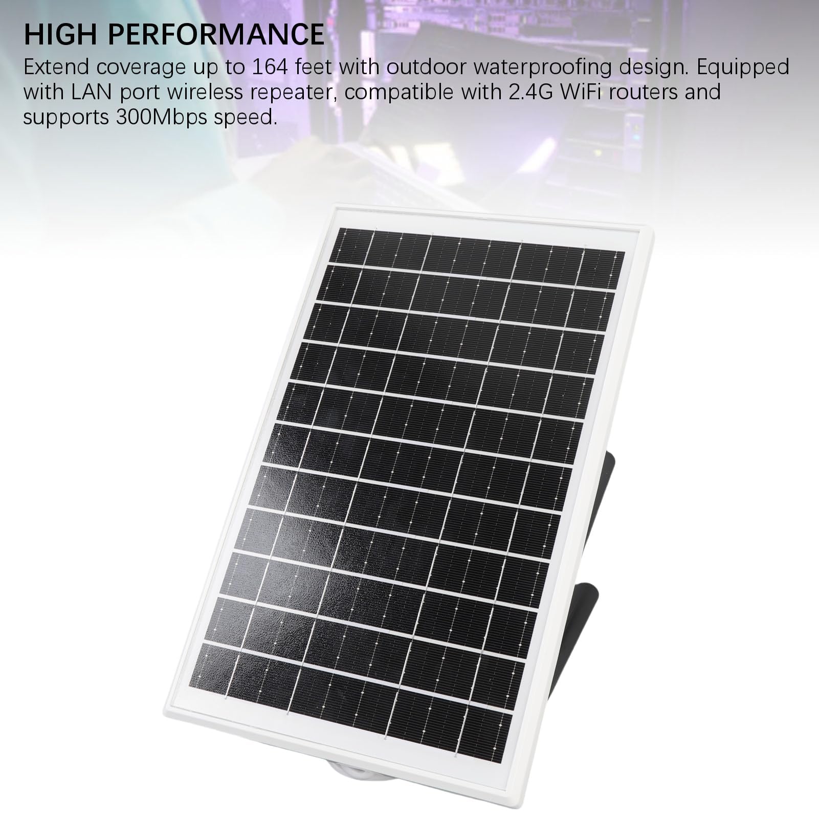 Ejoyous Solarbetriebenes WLAN-Router mit 25600mAh und 15W Solarpanel bis zu 50m WLAN Reichweite IP66 für Camping Wohnmobil mit LAN Port und 4G LTE Unterstützung