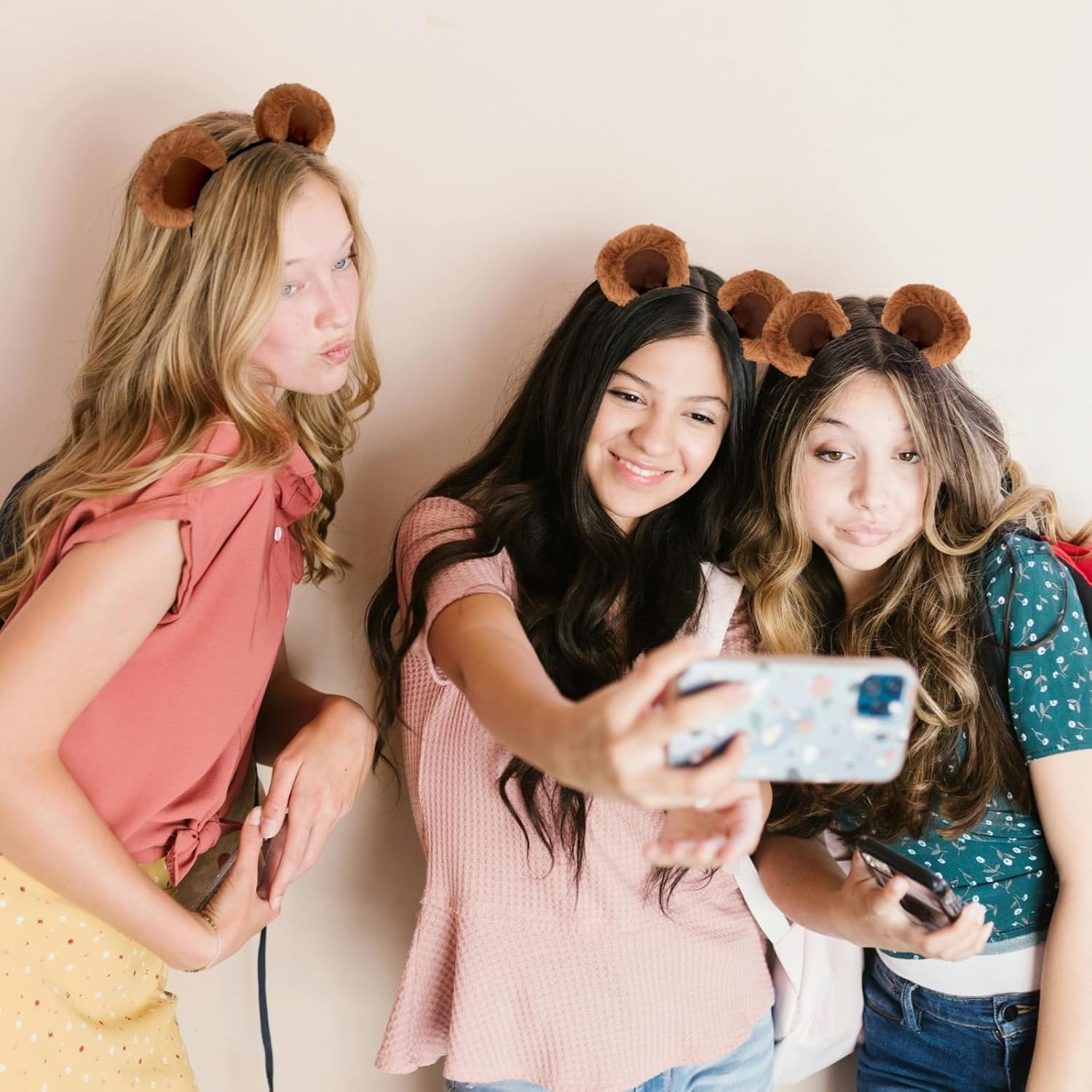 Bear Ears, Animal Ears Headband Plush Halloween Headwear Xmas Themed Party - Image 3