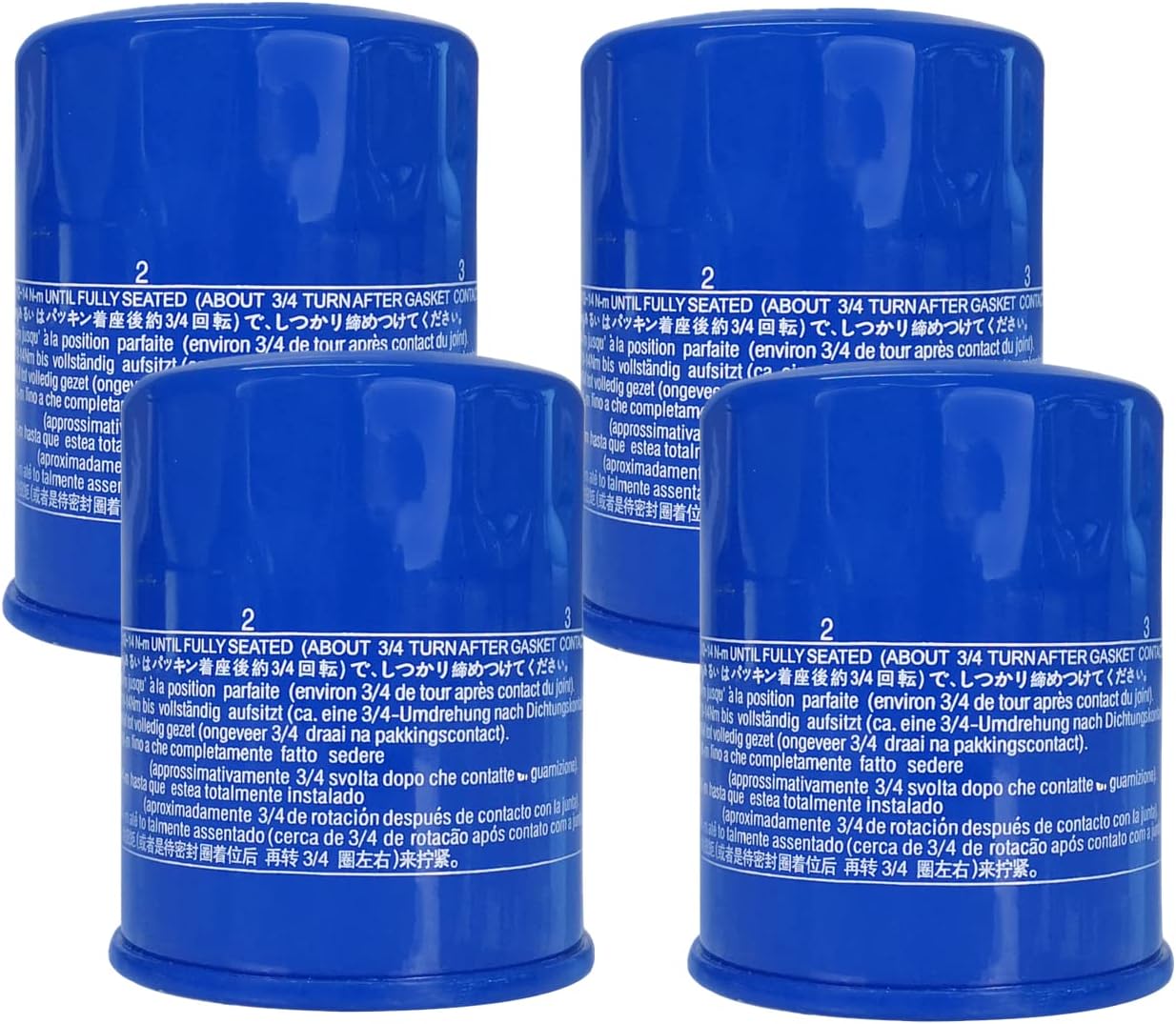 Kvjicdo 4-Pack Oil Filter for Honda GX610 GX620 GX660 GX630 GX670 GX690 GXV340 GXV390 Engines - Replaces 15400-PLM-A02