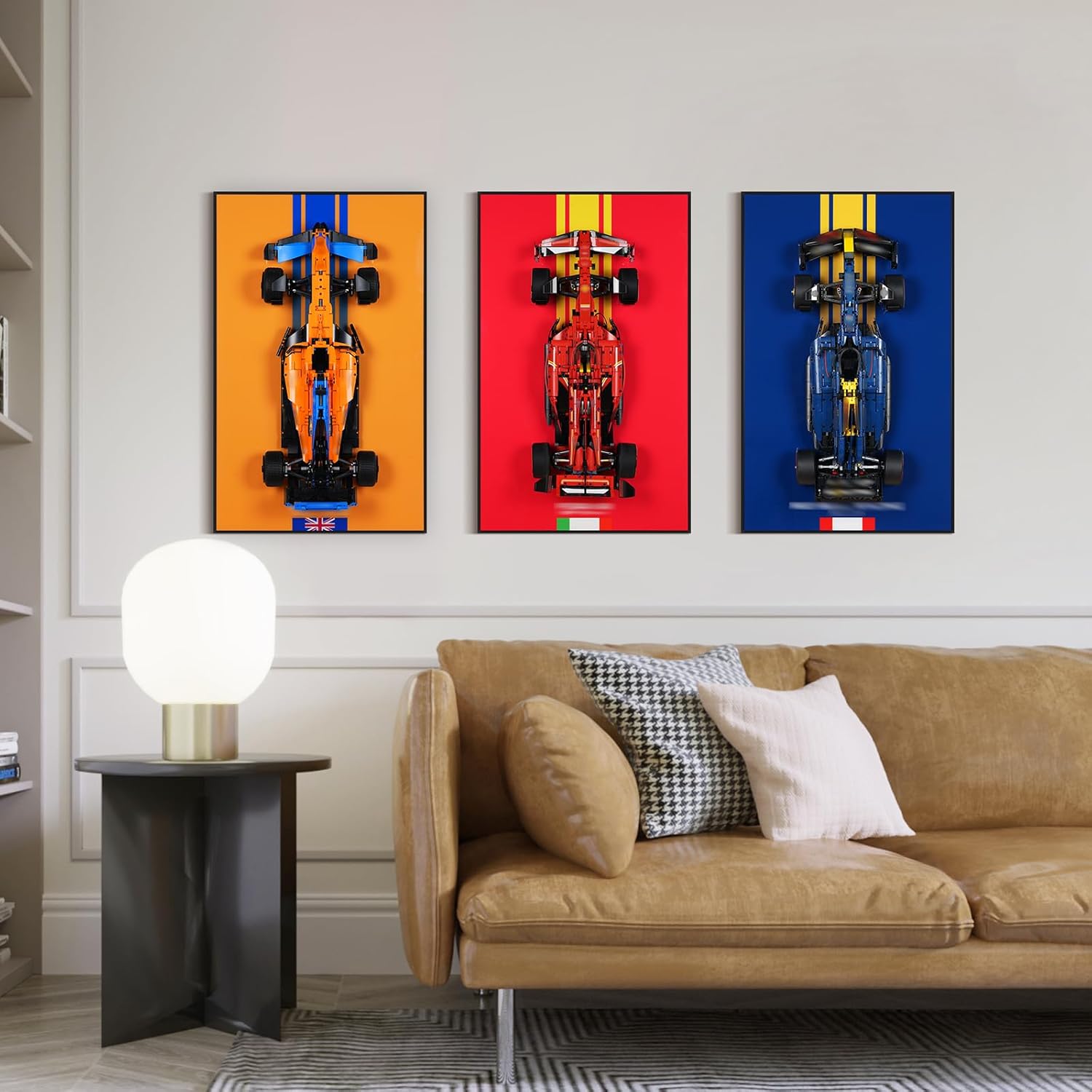 Premium Display Wallboard Compatible with Lego Technic McLaren Race Car 42141 - Collector's Edition Wall Mount Art - Ideal Gift for Adult Model Collectibles, Home & Office Decor(32"x20", Board Only)