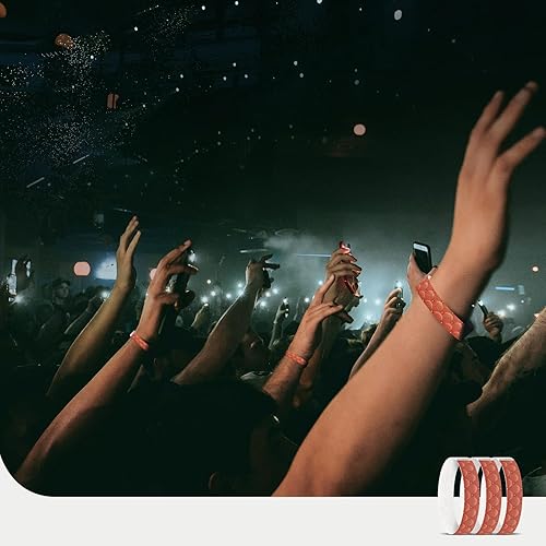 Miniatura 7 de Tyvek - Pulseras para eventos, diseño creativo clásico colorido de 34 pulgadas, paquete de 250 pulseras para fiestas, grupos, formación de equipos e