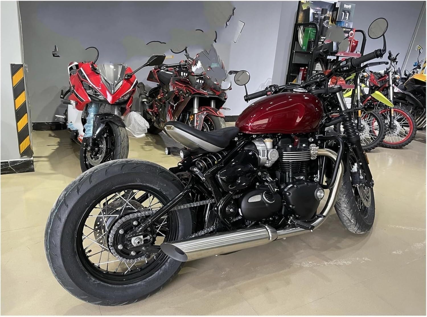 Barre protezione moto Barra di protezione per moto da autostrada per TRIUMPH Per Bonneville T120 Per Thruxton 1200 R Street Cup Per Twin