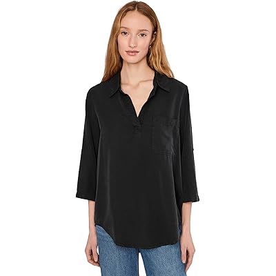 Рубашка Mod-o-doc Roll Tab, Patch Pocket, Tunic black