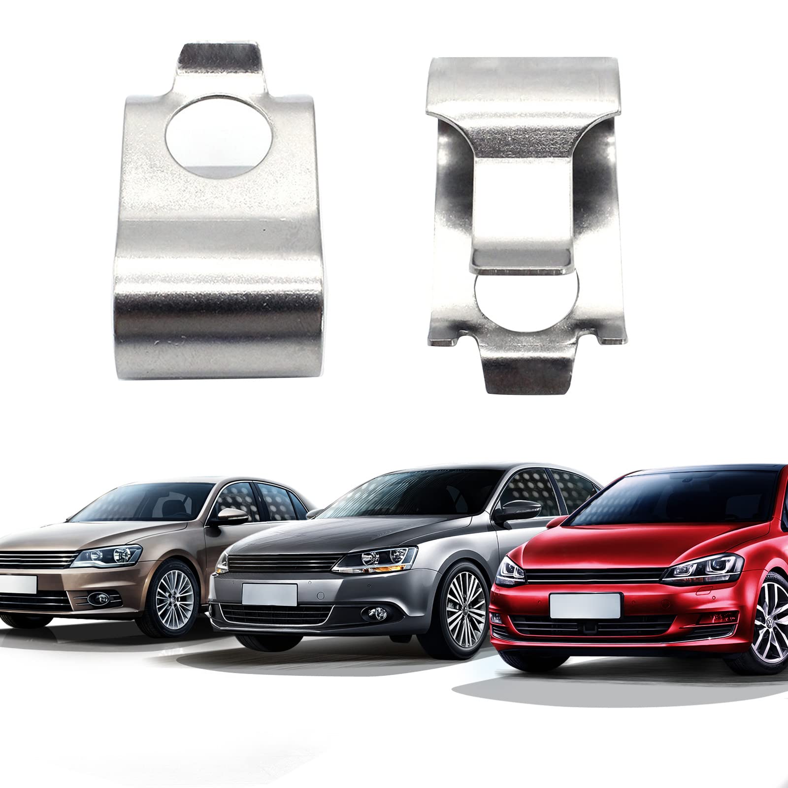 Clip de actuador de sonajero de varilla de desagüe turbo para coche, accesorios plateados 06J145220A para turbocompresor de golf, clip de válvula de descarga